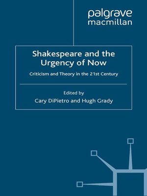 cover image of Shakespeare and the Urgency of Now